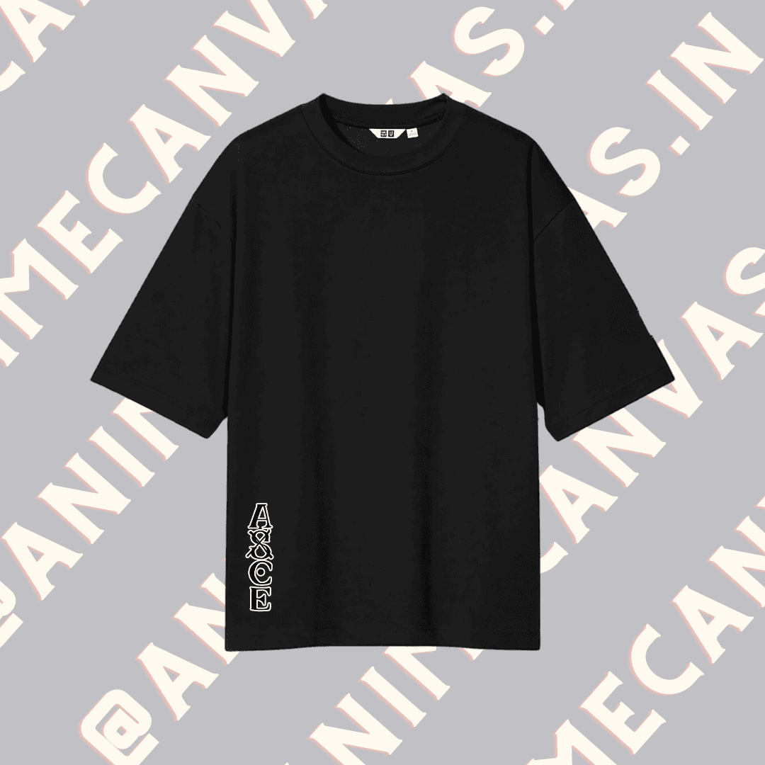 Ace black T-Shirt -Oversized Fit
